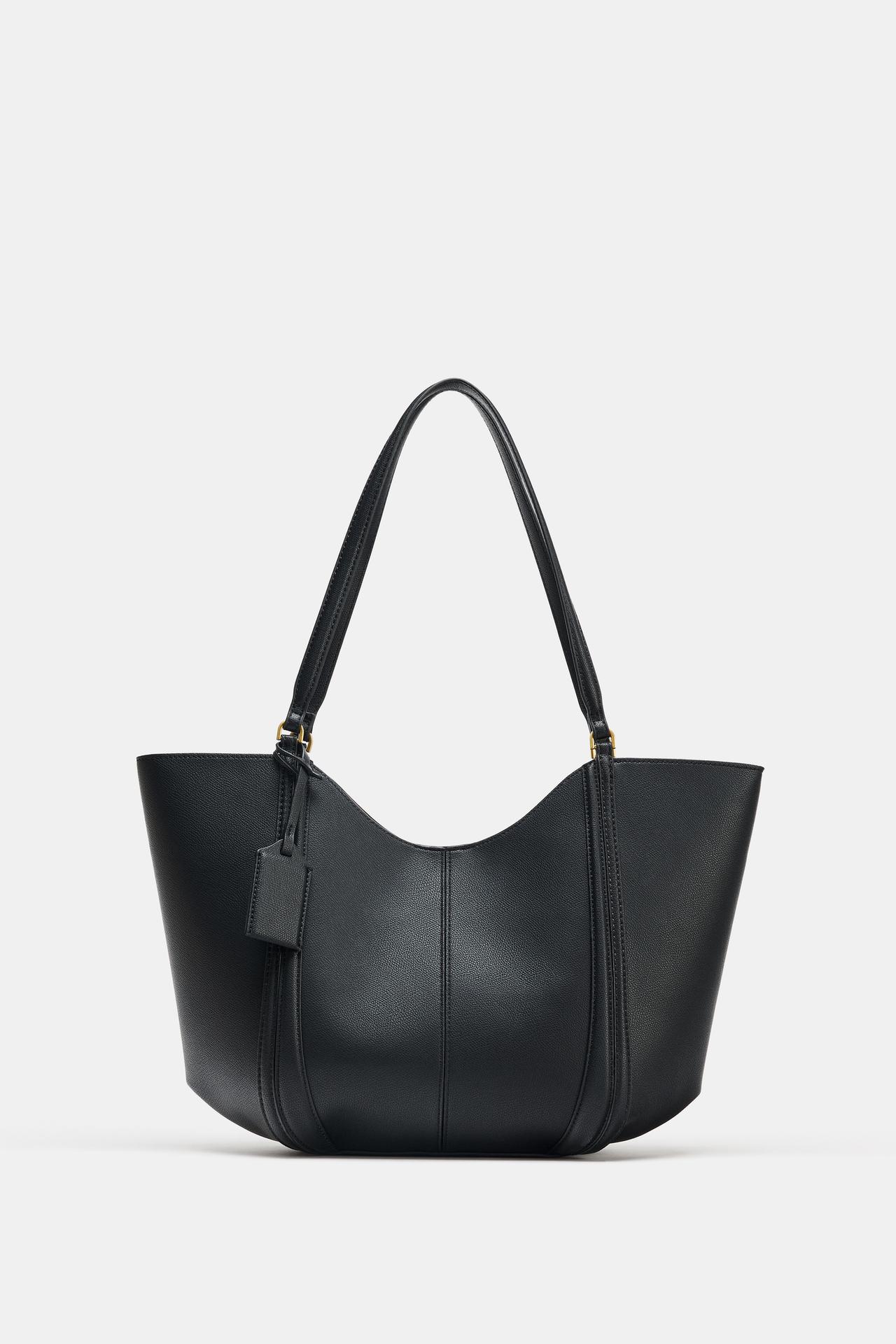 Black Structured Tote