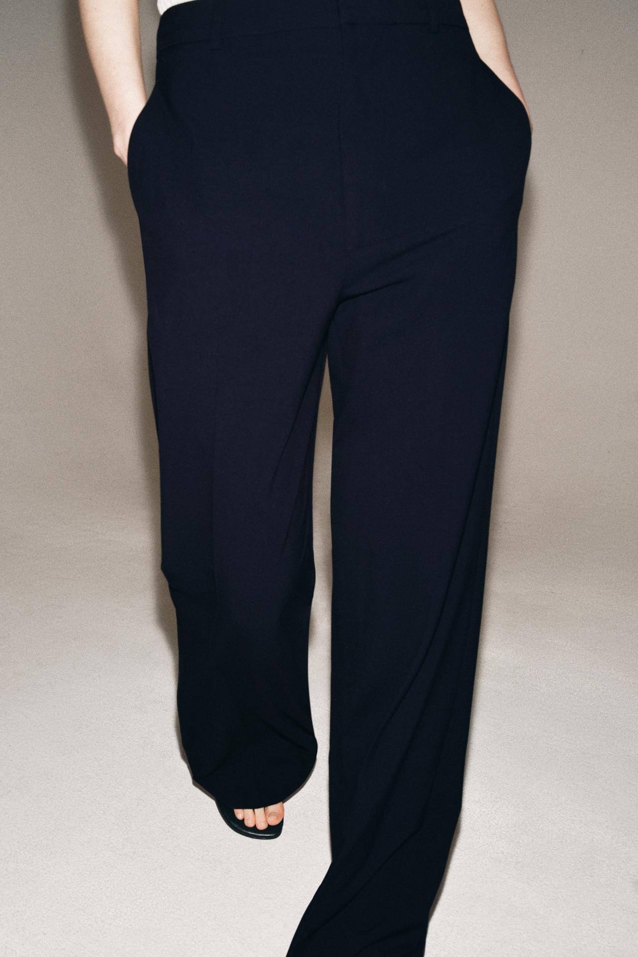 Black Wide Leg Trousers