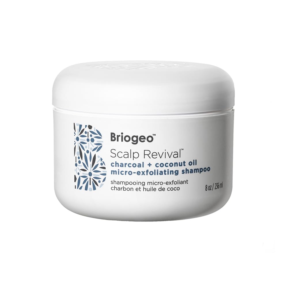 Briogeo Scalp Revival Shampoo on linen surface