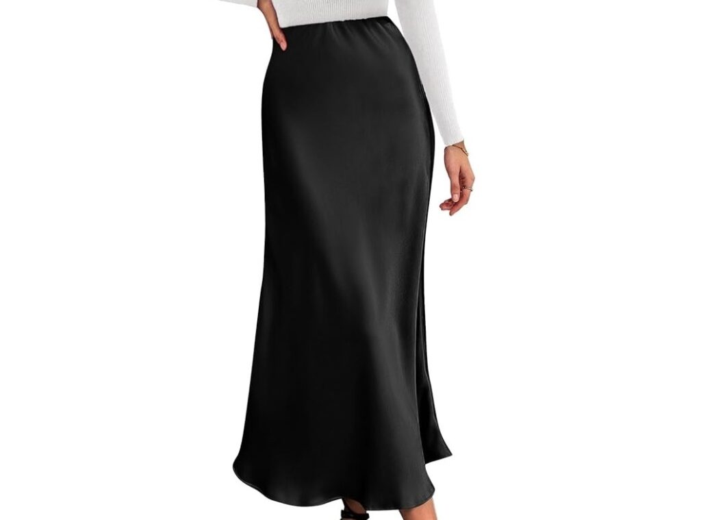 Satin slip skirt