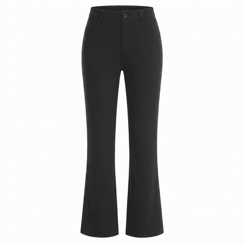 Black wide-leg trousers 
